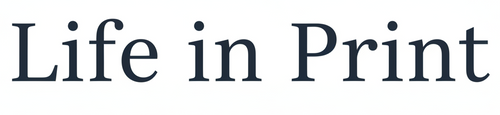 Create a clean, elegant wordmark logo for a premium Shopify brand called “Life in Print”.

Style: timeless, editorial, understated luxury.

Typography: classic serif font inspired by high-end newspapers and editorial design.

The logo should consist of text only (no icons, no symbols, no illustrations).

Letter spacing should be slightly increased for a refined, airy feel.

Color: dark charcoal or near-black on a transparent background.

The logo must feel calm, sophisticated, and trustworthy — suitable for